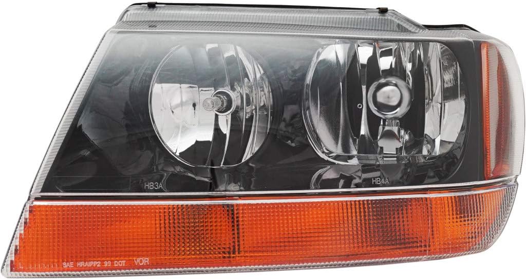 Headlight Assembly Pair for Jeep Grand Cherokee 1999-2004 D6201