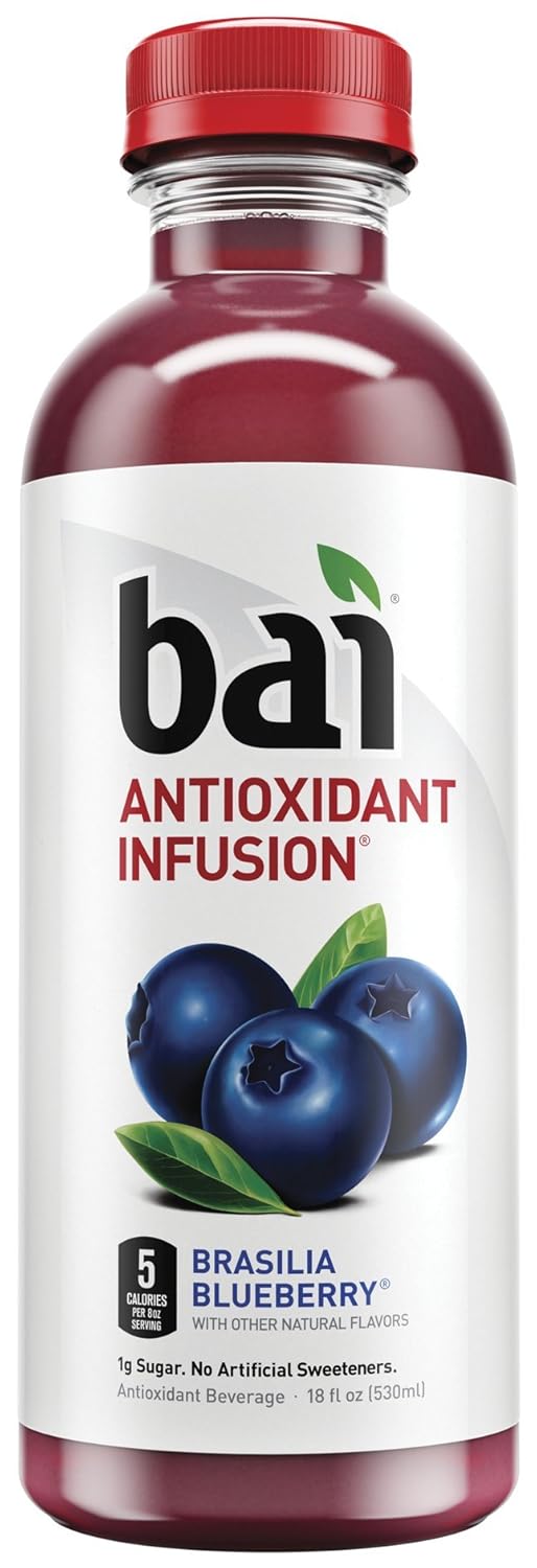 Brasilia Blueberry Flavored Water, 18 Fluid Ounce Bottle Q279