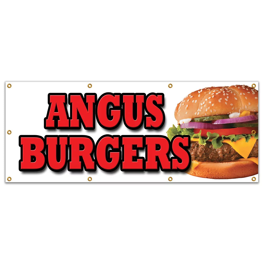 36"x96" Burgers Banner Sign K33977
