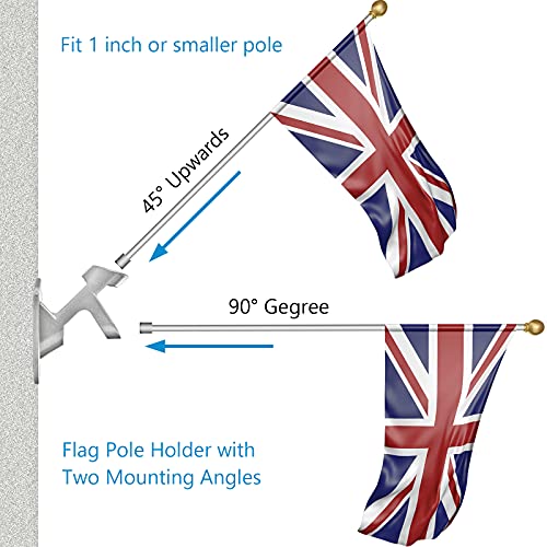 Heavy Duty Aluminum Flag Bracket with Stainless Steel Hardware W389