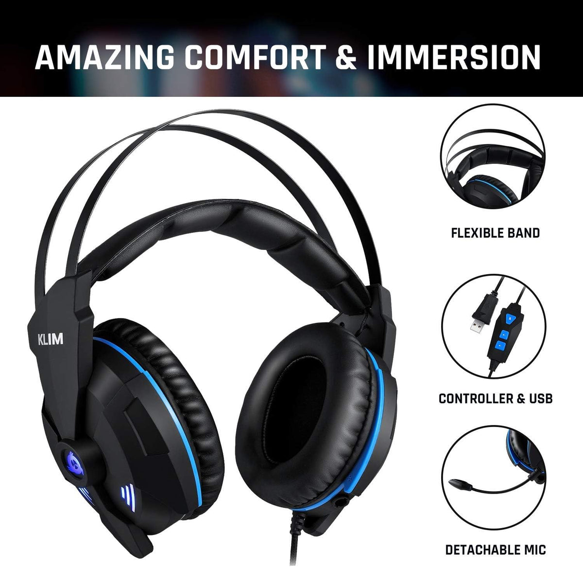 USB Gaming Headset with Microphone C188