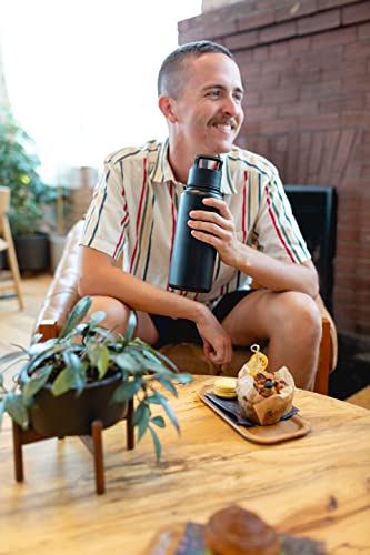 32oz Insulated Stainless Steel Water Bottle with Straw and Chug Lid A14940
