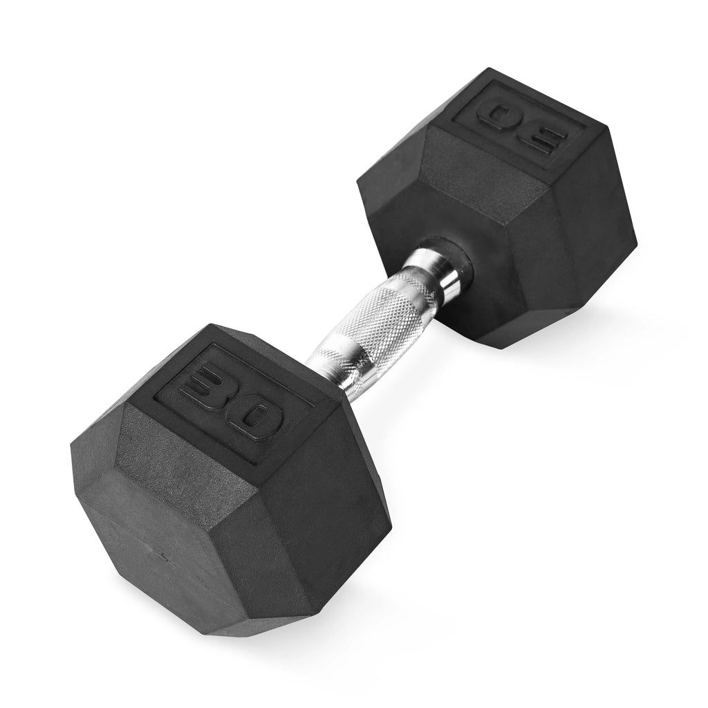 25lb Rubber Hex Dumbbell K983