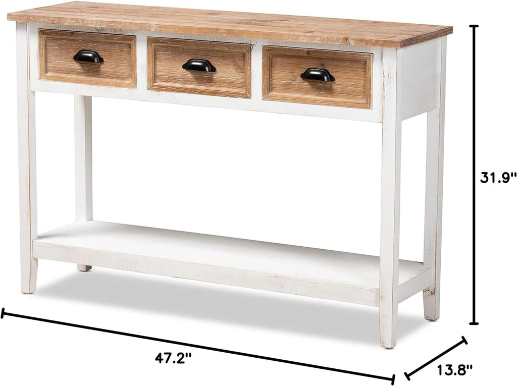 White Oak Console Tables N250