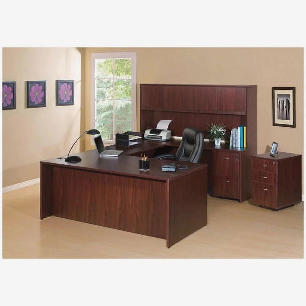 Laminate Mahogany Rectangular Desk R408982