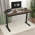 Dark Bamboo 55"x28" Standing Desk with Drawers A2863