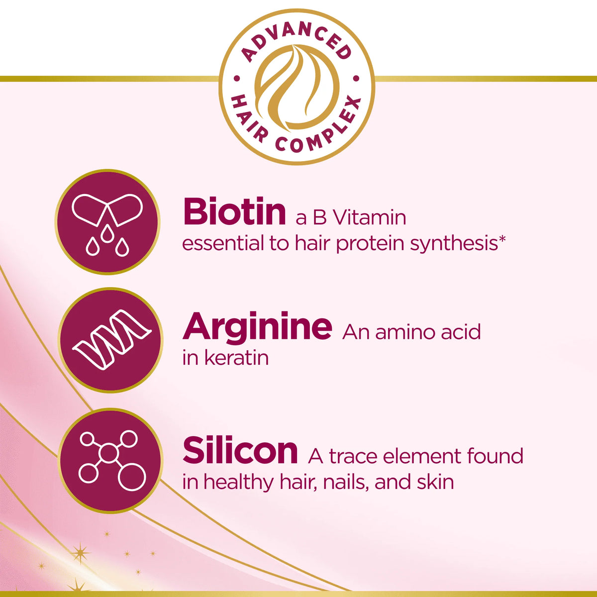 Biotin Hair Growth Supplement 30 Capsules A81333