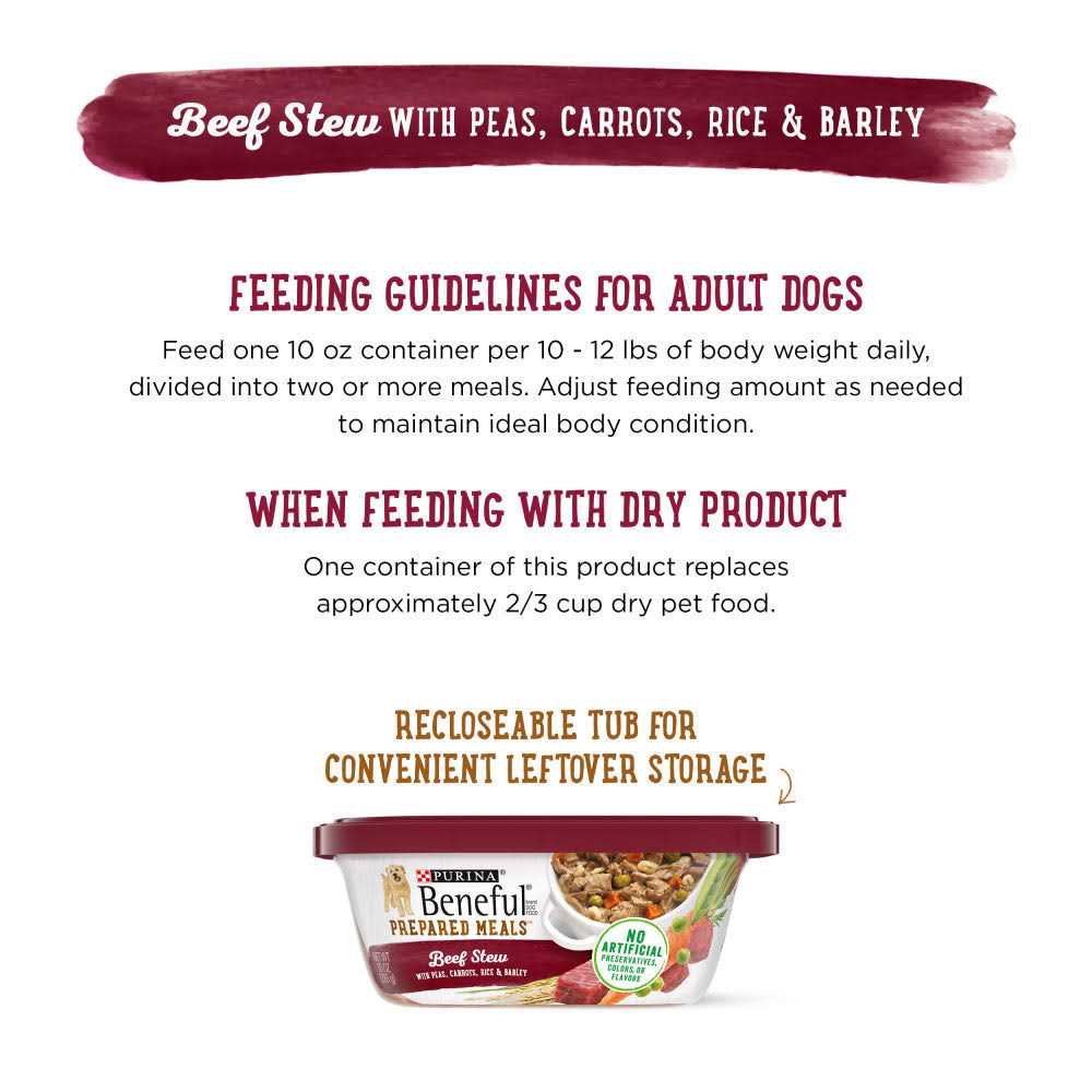 Beef Stew Prepared Meals Dog Food G37734