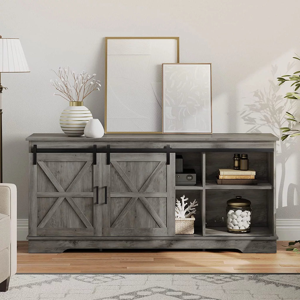Rustic Wood TV Stand for 65 Inch TV H78935
