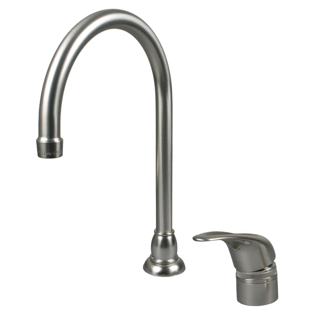 High Arc Gooseneck Kitchen Faucet with Single Lever Side Handle Z649404