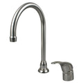 High Arc Gooseneck Kitchen Faucet with Single Lever Side Handle Z649404