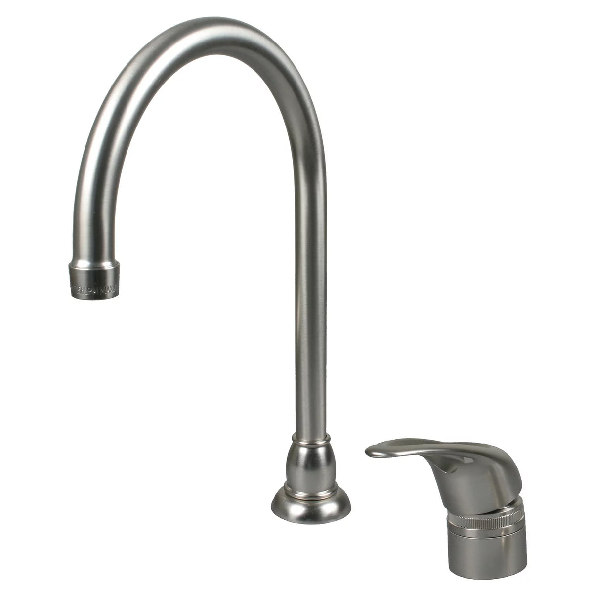 High Arc Gooseneck Kitchen Faucet with Single Lever Side Handle Z649404