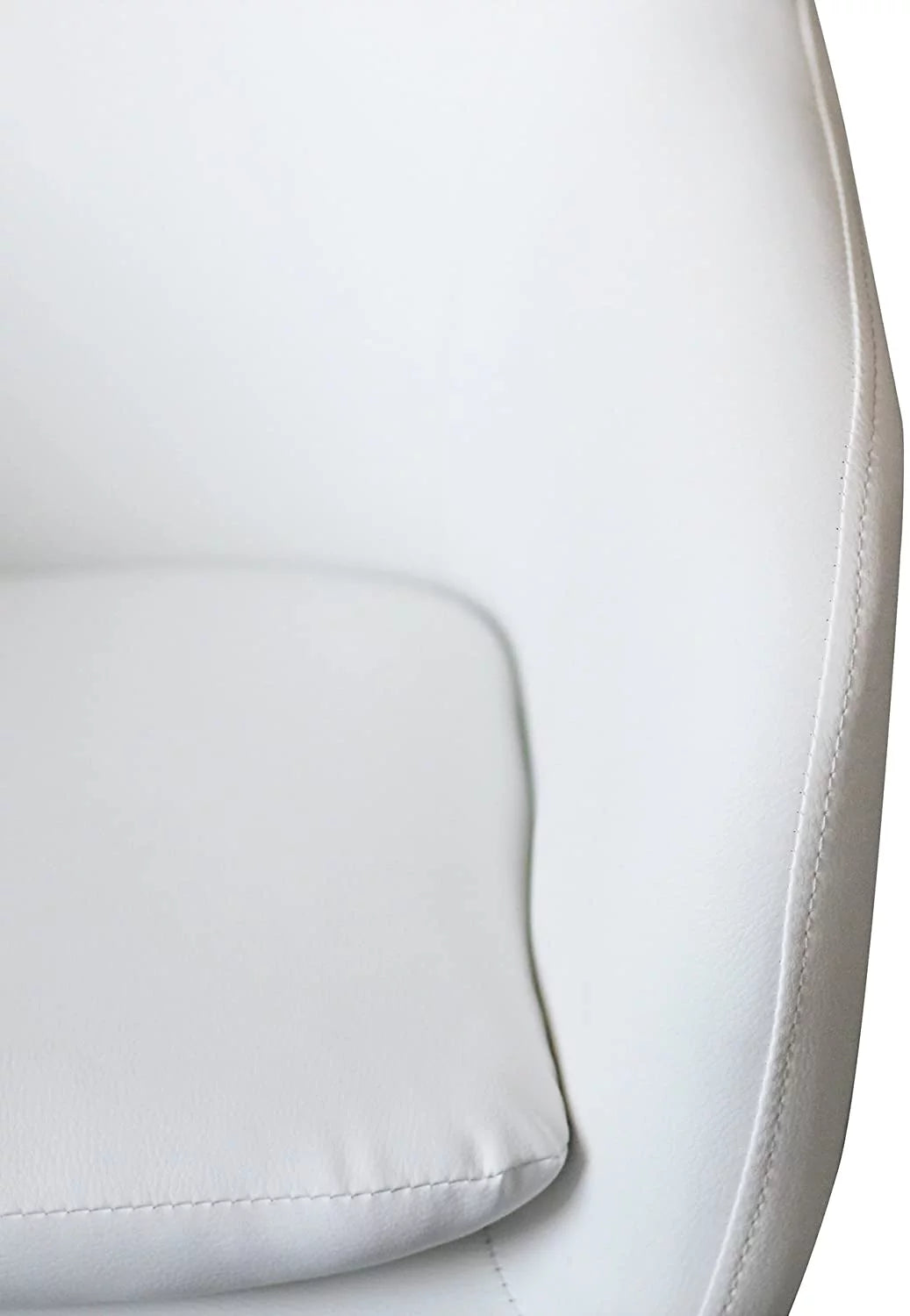 White Ergonomic Executive Office Chair with Armrest Z724