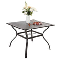 Outdoor Square Dining Table with Steel Frame K614