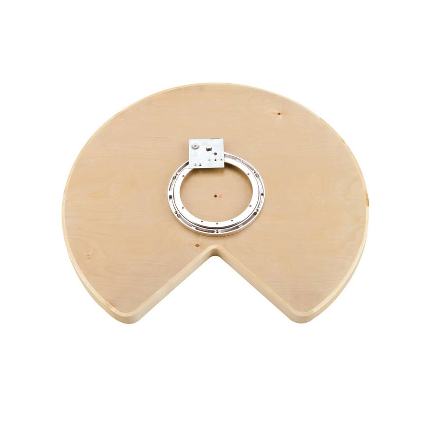 28x22 Wood Kidney Lazy Susan Shelf V48230