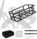 Large Rear Removable Metal Bicycle Basket with Black Liner D88745