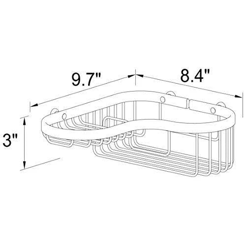 Satin Nickel Large Combination Corner Basket P98064