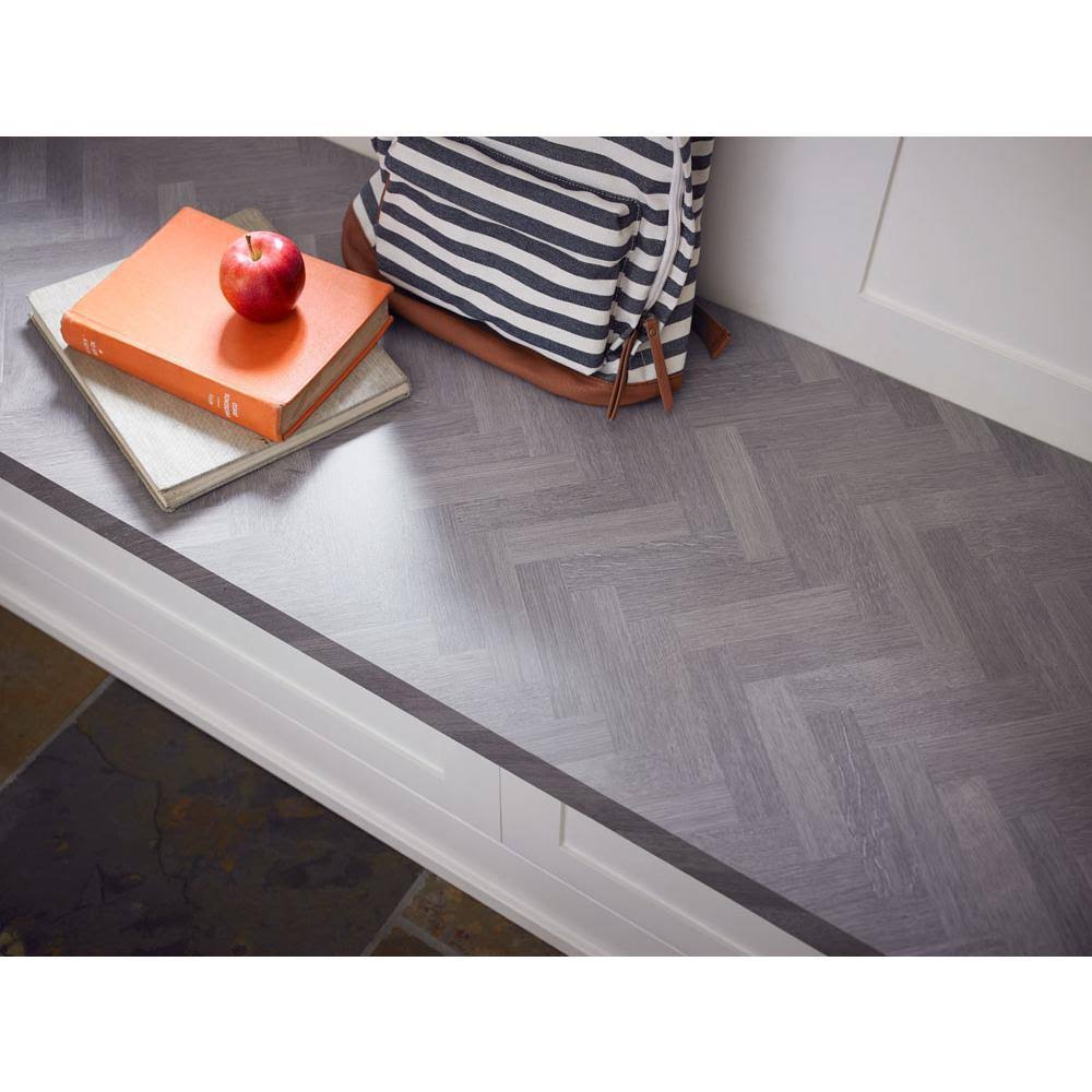 Silver Oak Herringbone Matte Laminate Sheet T102