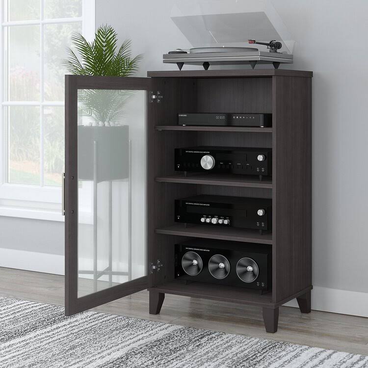 Storm Gray Media Accent Cabinet P73013