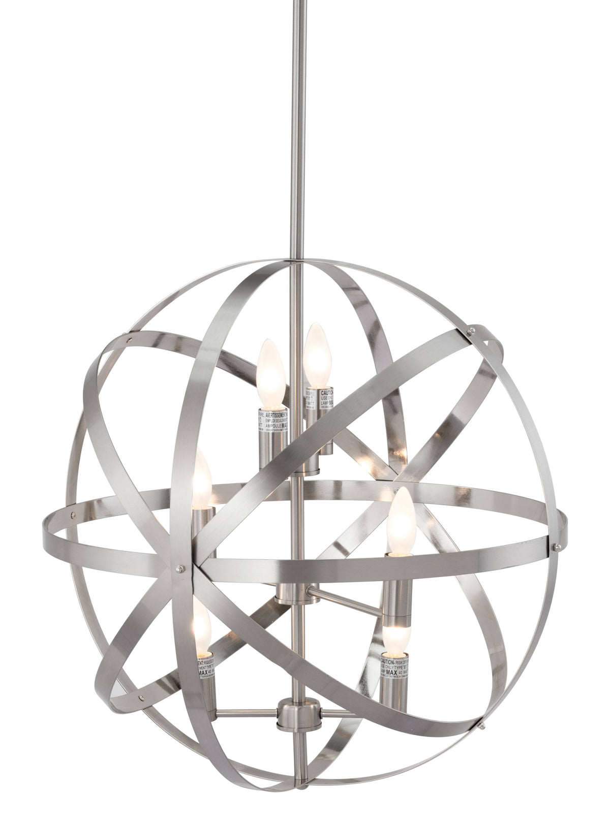 Satin Nickel Ceiling Lamp M9393