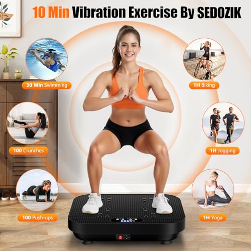 Vibration Plate Exercise Machine with 330 Lbs Capacity Q529336