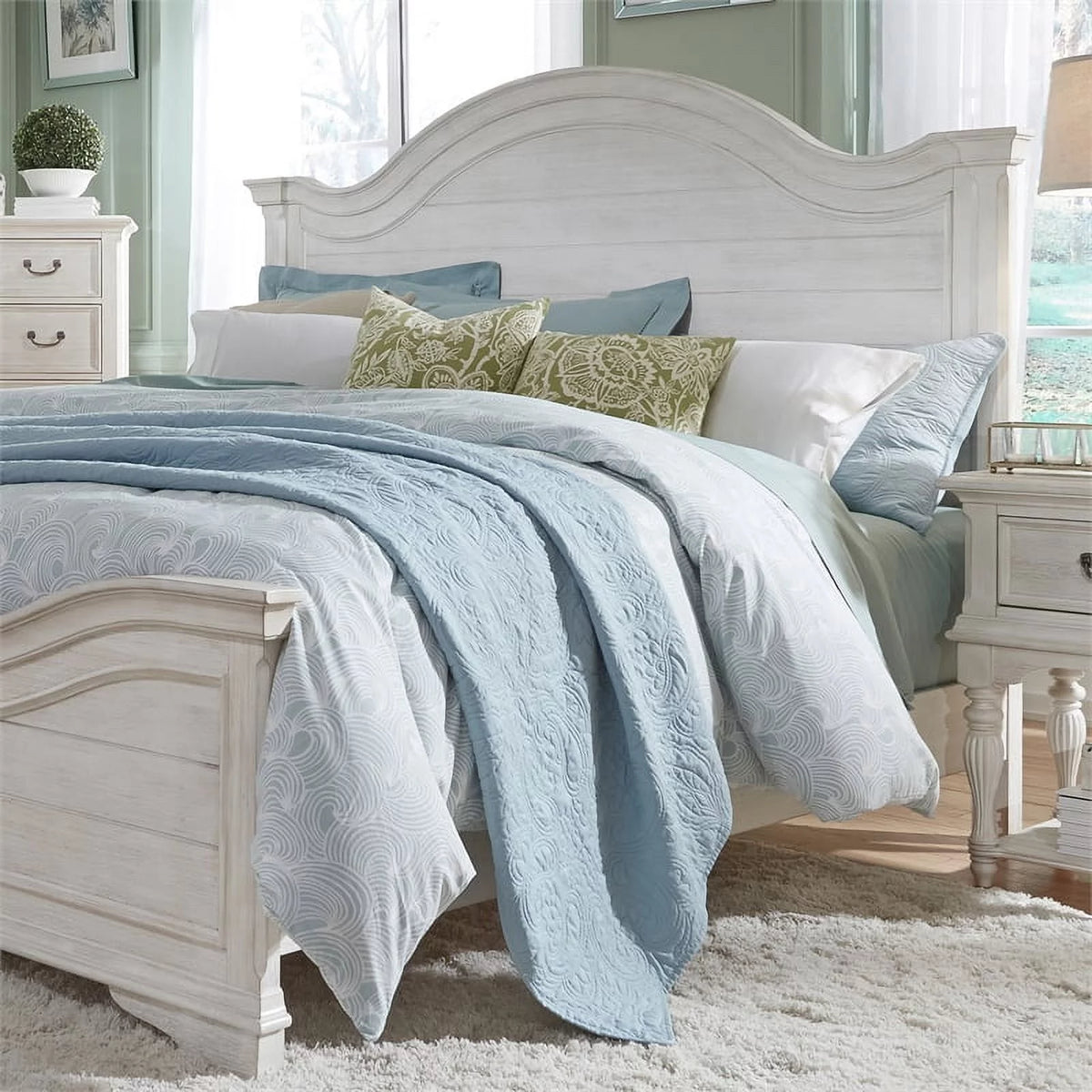 White Queen Panel Headboard N2516