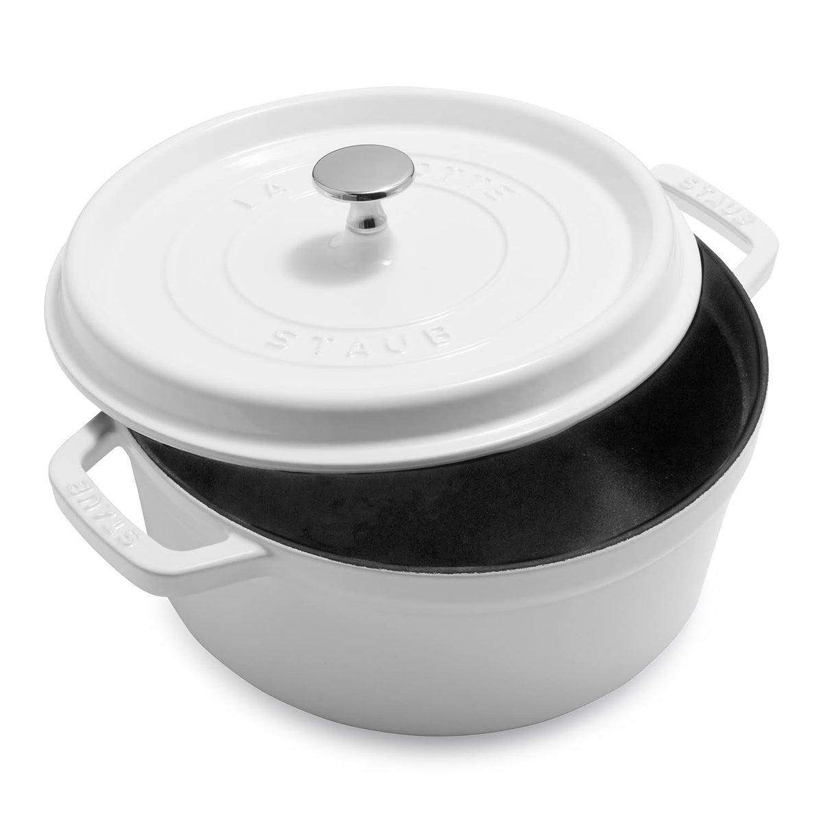 Dark Blue Cast Iron 4-Quart Round Cocotte N7800