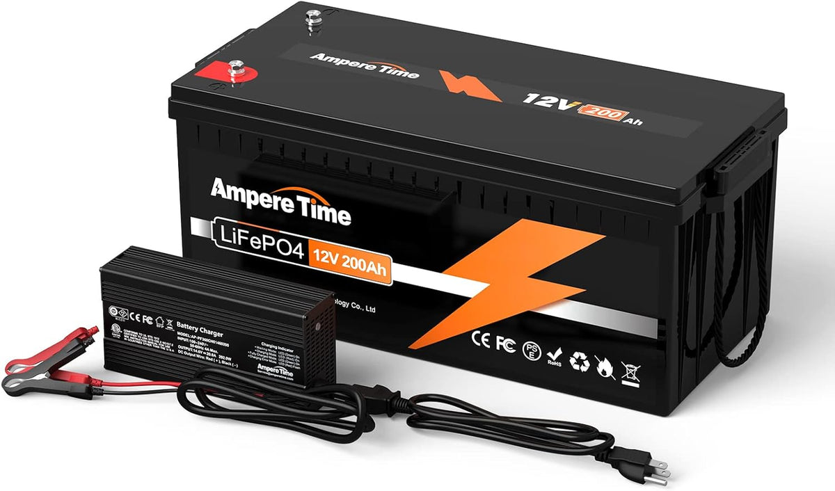 12V 300Ah LiFePO4 Battery with 20A Charger E564