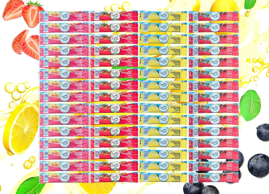 60 Flavored Drink Mix Packets Variety Pack V403