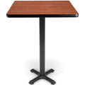 Square X-Style Base Cafe Table Cherry K772