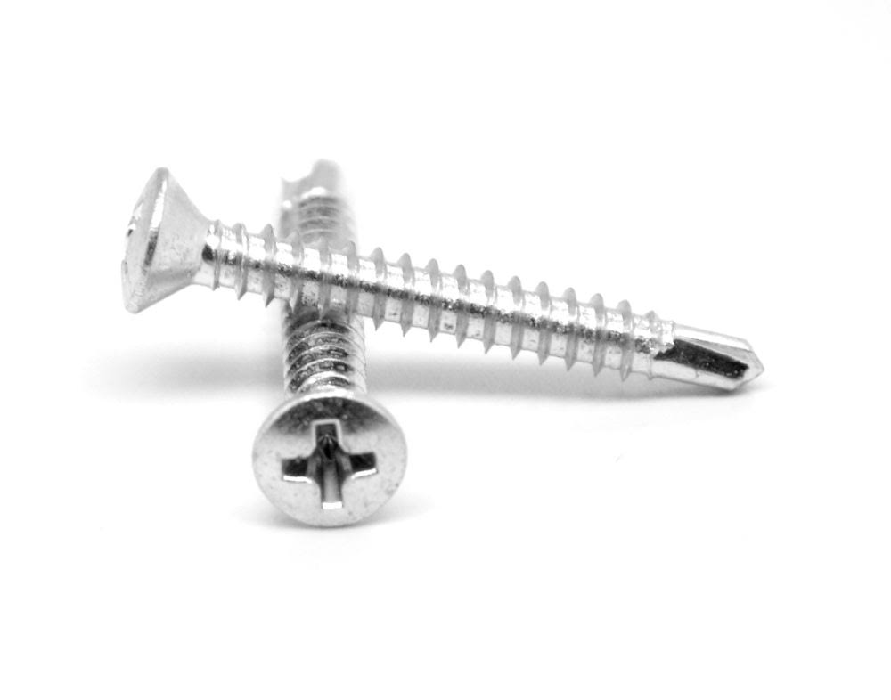 Self Drilling Screw Phillips Oval Head Low Carbon Steel Zinc Plated P598