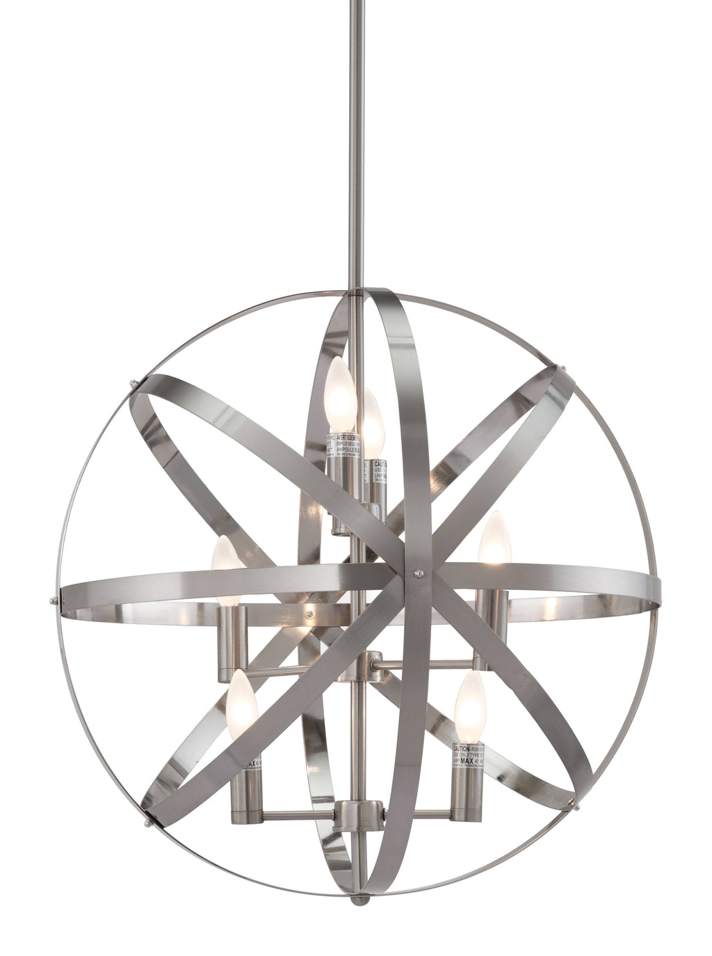 Satin Nickel Ceiling Lamp M9393