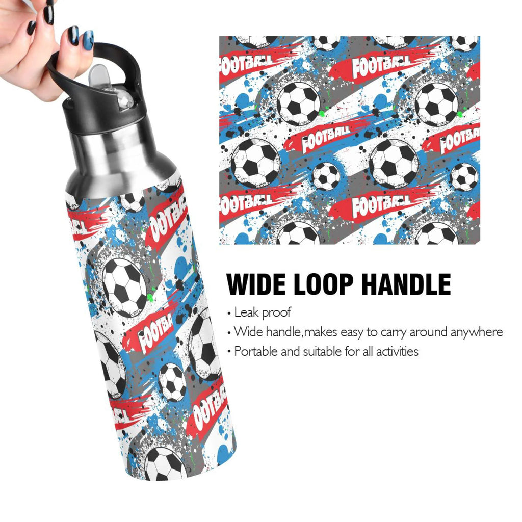 20 oz Insulated Stainless Steel Water Bottle with Straw Lid K3199