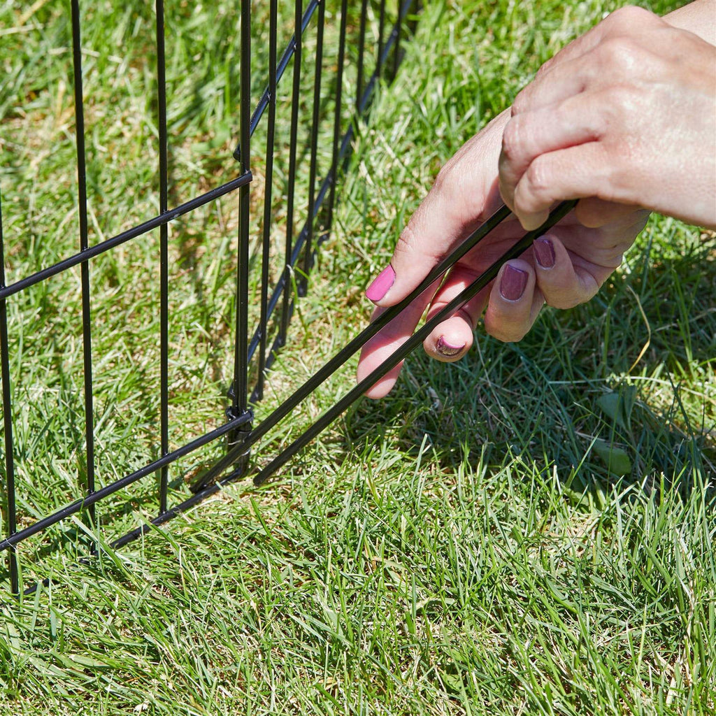 Black Exercise Pen with Door W7462