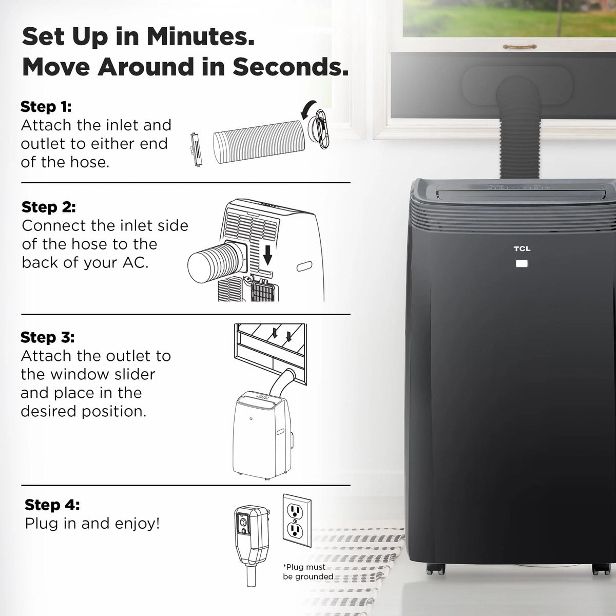 8,000 BTU Smart Portable Air Conditioner O2259