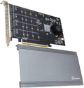 Quad M.2 NVMe Ports to PCIe 3.0 x16 Interface x8 Bandwidth Bifurcation Riser Controller A343577