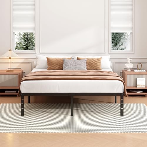 18 Inch Black Metal Platform Full Bed Frame R10139