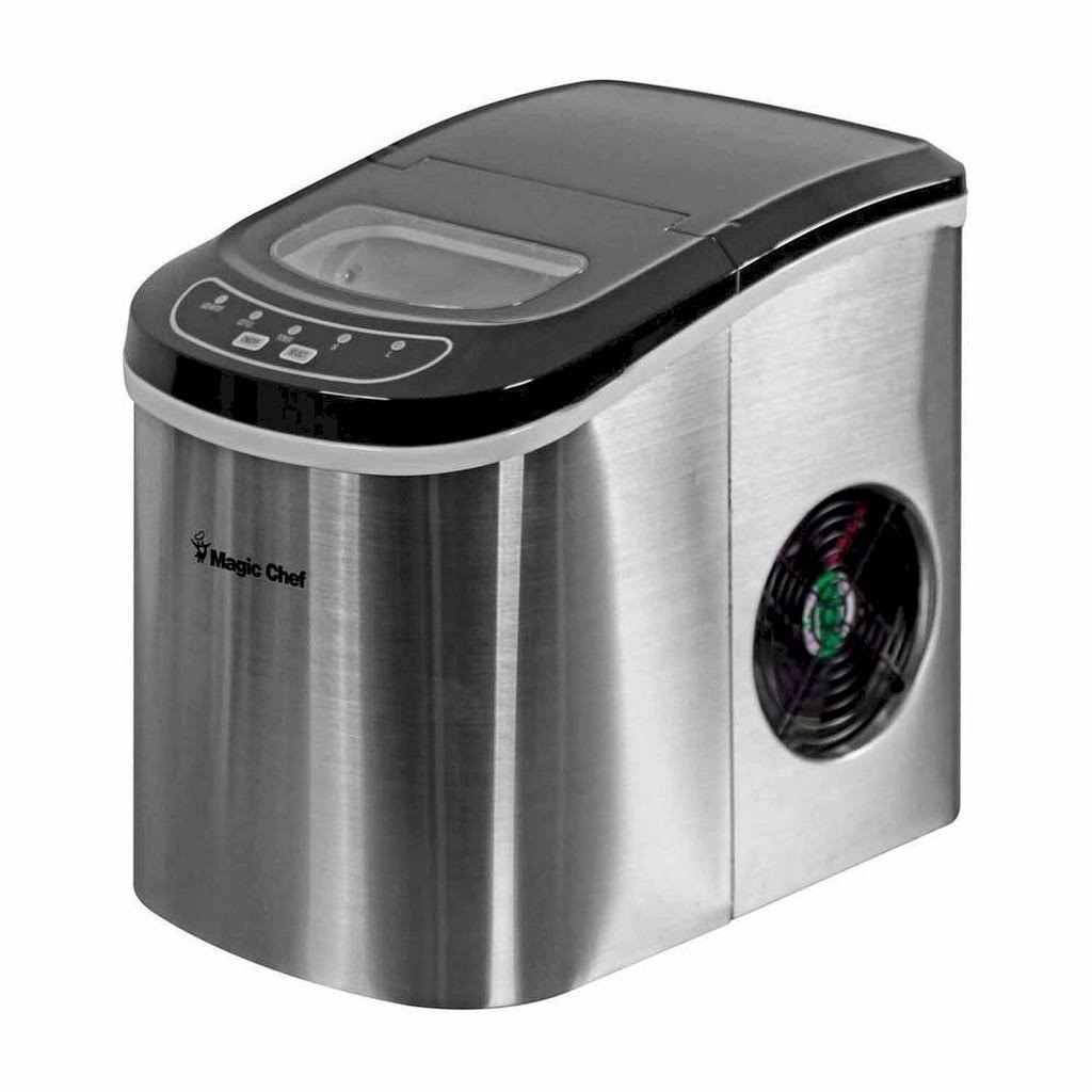 27 lb. Portable Countertop Ice Maker in Stainless Steel C8880