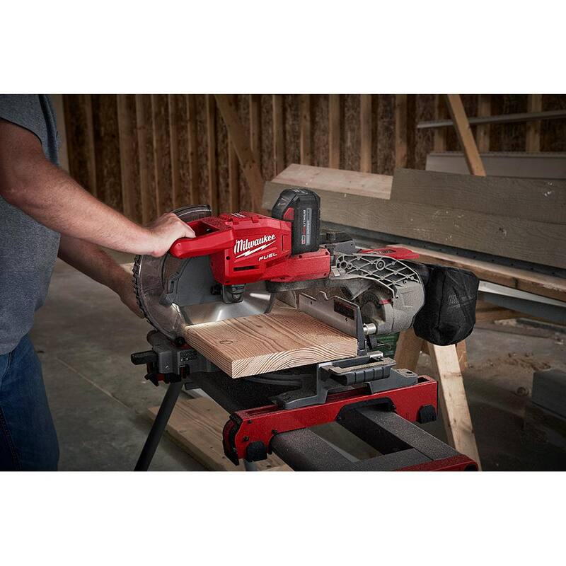 18V Cordless Dual Bevel Sliding Compound Miter Saw Kit with 8.0 Ah Battery H150232