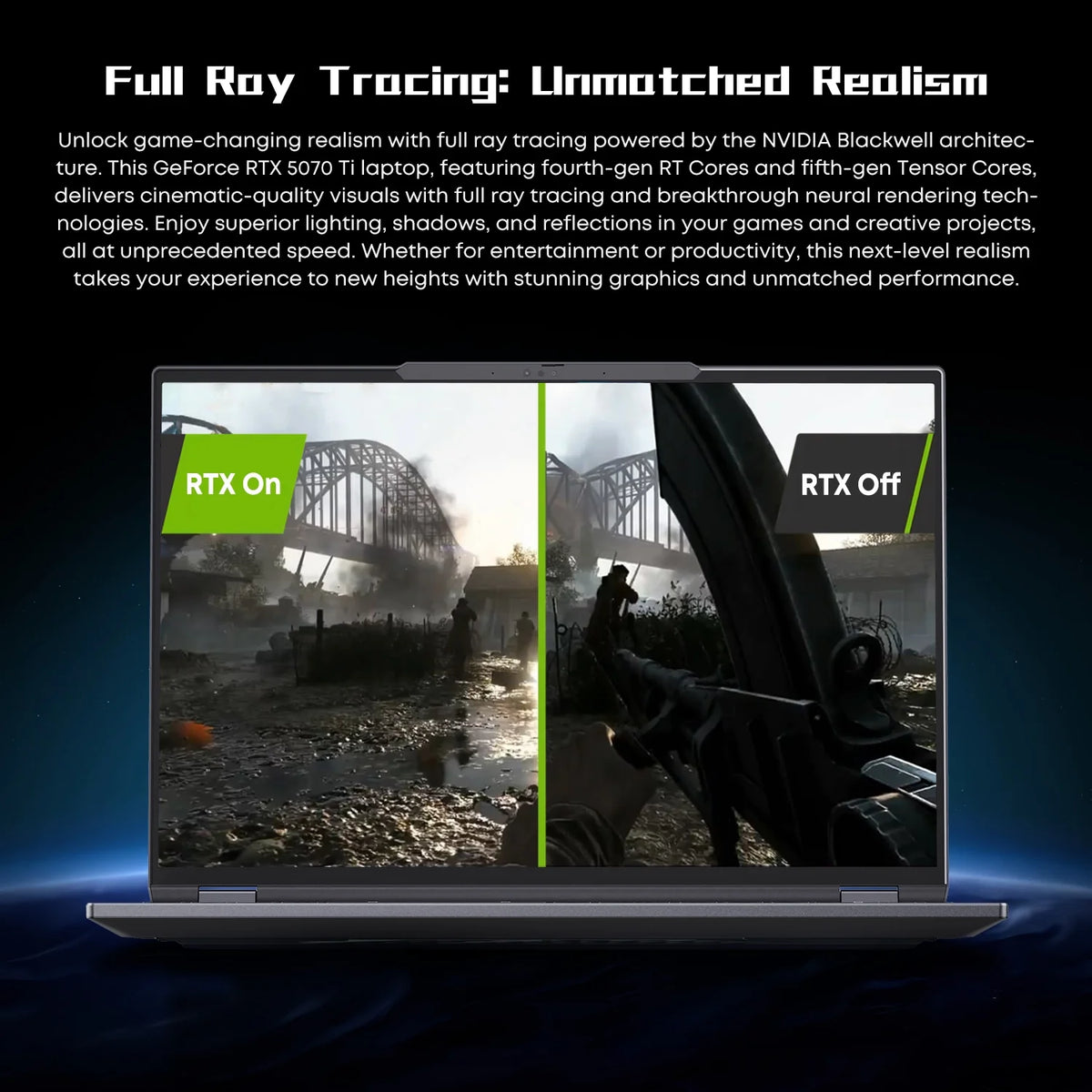 16" Gaming Laptop, AMD Ryzen 9 9955HX, RTX-5070Ti, 32GB DDR5, 1TB Gen4, Windows 11 Pro H49216