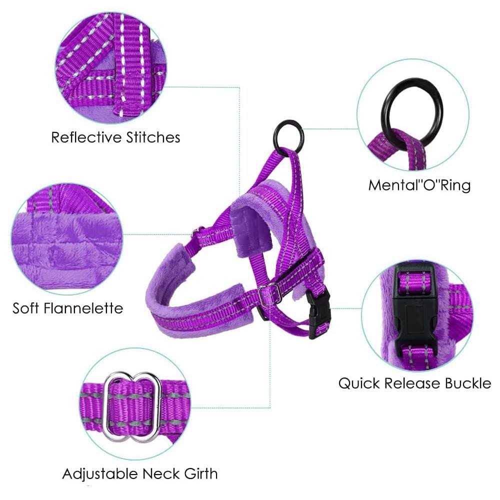 Heavy Duty Adjustable Reflective Dog Harness and Leash C835278