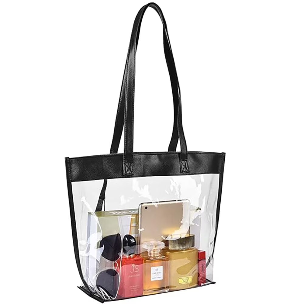 Clear Tote Bags with Magnetic Buckle Closure (1pc) B2588