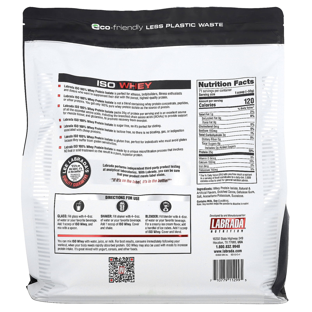 Chocolate Whey Protein Isolate 5 lb W526