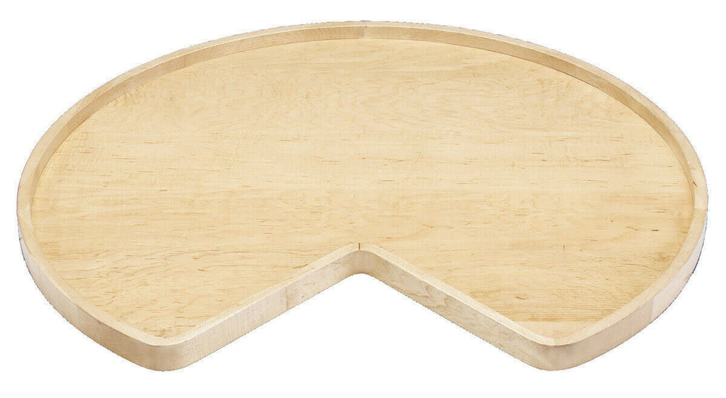 28x22 Wood Kidney Lazy Susan Shelf V48230