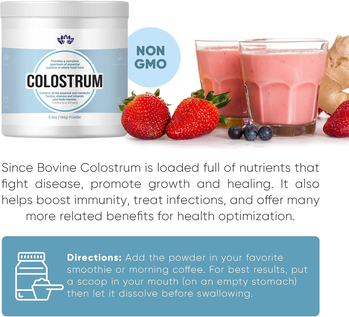 Colostrum Powder 6.5 Oz Pack of 2 C748298