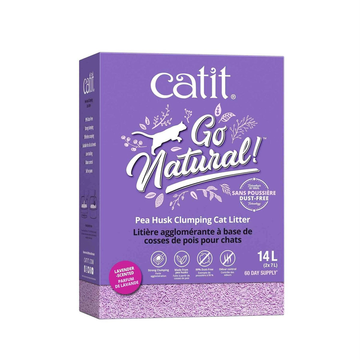 Pea Husk Clumping Cat Litter S68115