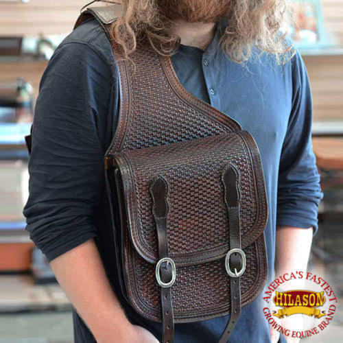 Western Leather Saddle Shoulder Bag R168840