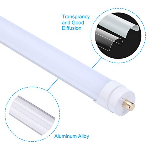 25-Pack 8ft 45W 5000K 4500LM Frosted LED Tube F486