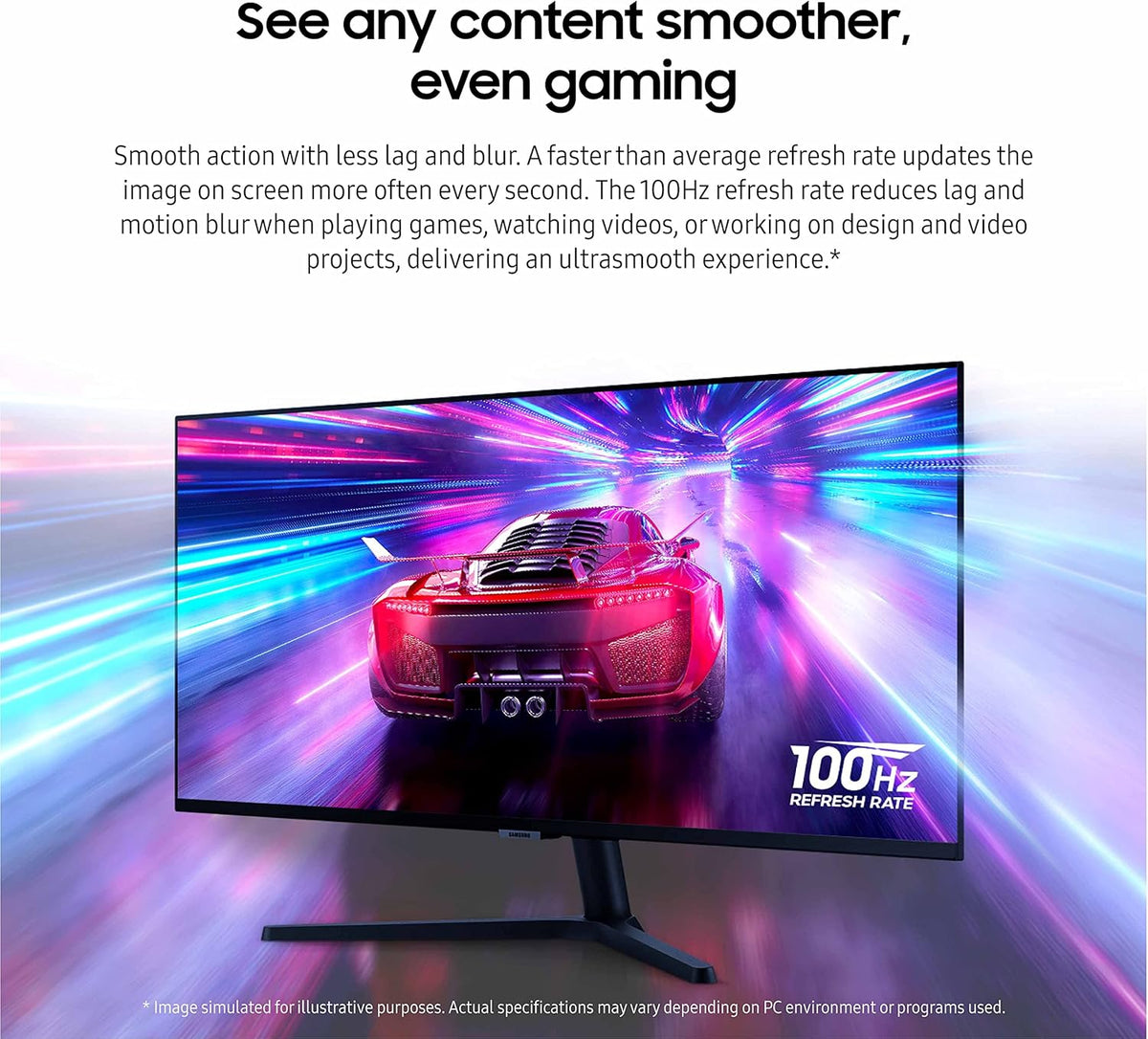 34" Ultra-WQHD Monitor, 100Hz, 5ms, HDR10, Black V1745