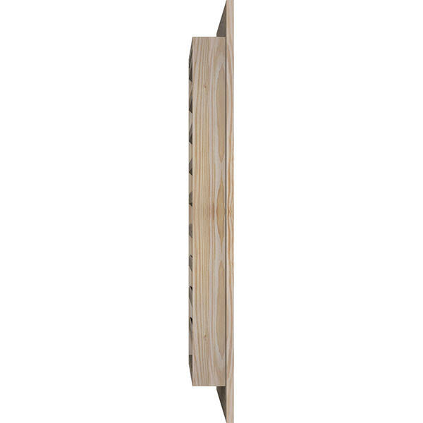 28-in W x 12-in H Unfinished Smooth Pine Gable Vent W140